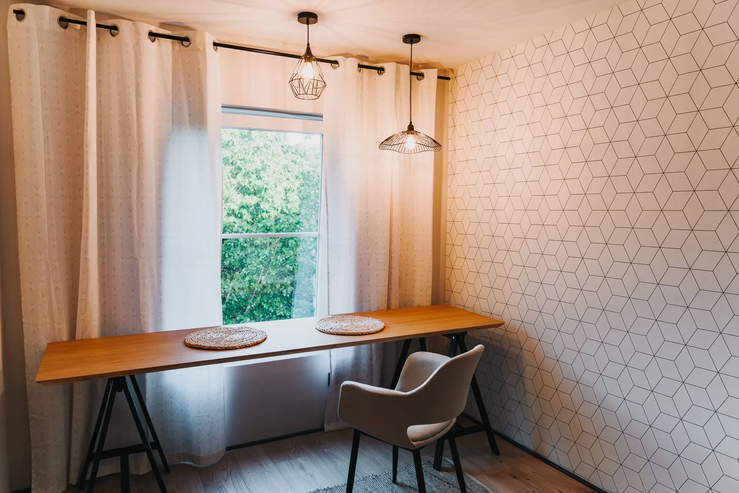 Wallpapering the walls